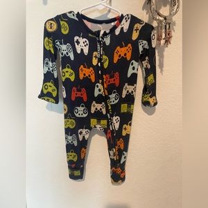 Little Snuggles Gamer Convertible Bamboo Romper Footie 3-6 Month